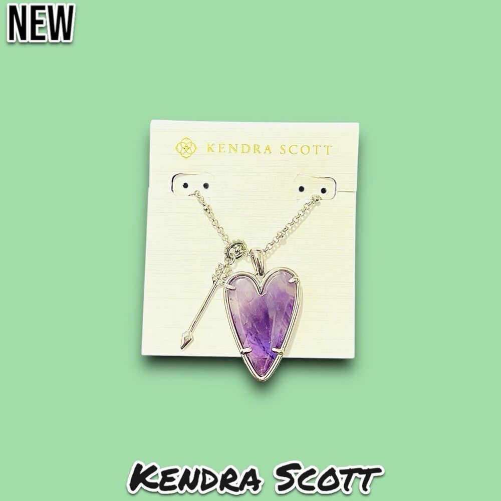 New Kendra Scott Ansley Heart Long Pendant Necklace (Sold Out) - Picture 3 of 10